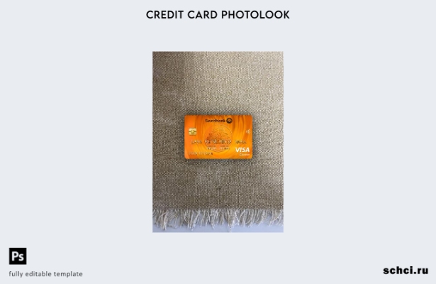 цифровая загрузка Латвия Swedbank Visa Электронная карта фотообраз переднего шаб